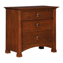 Stickley Three Drawer Night Stand 8735 - Nightstands And Bedside Tables