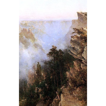 Thomas Hill Yosemite Canyon 18"x27" Premium Canvas Print