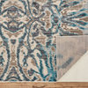 Weave & Wander Arsene Abstract Ikat Rug, Blue/Gray, 5'3"x7'6"