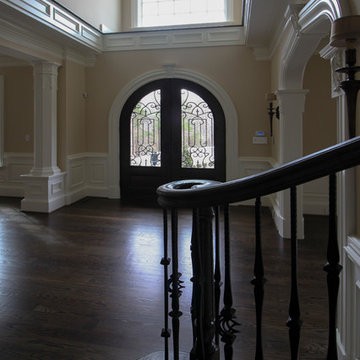 Project #45 | Curved Oak & Wrought Iron Staircase