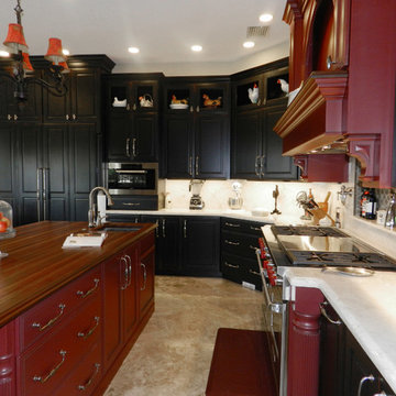 Elegant Blackberry Traditional Kitchen