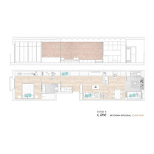Casas estrechas (fachada puerta y ventana)