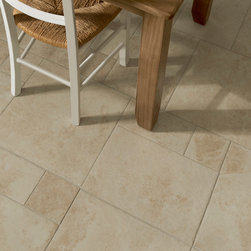 Mottistone Beige Modular Stone Effect Porcelain Tile - Flooring