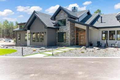 Contemporary exterior home idea in Denver