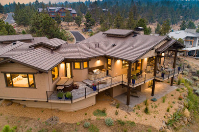 Example of an arts and crafts exterior home design in Other