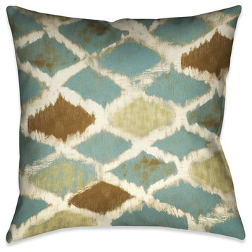 Laural Home Teal Thatch Outdoor Decorative Pillow, 18"x18"