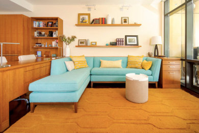 Inspiration for a contemporary living room remodel in Portland