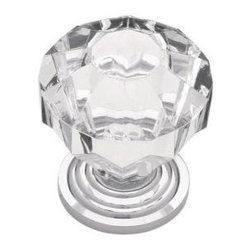 Liberty Design Facets 1-1/4-inch Acrylic Faceted Cabinet Hardware Knob - Cabinet And Drawer Knobs
