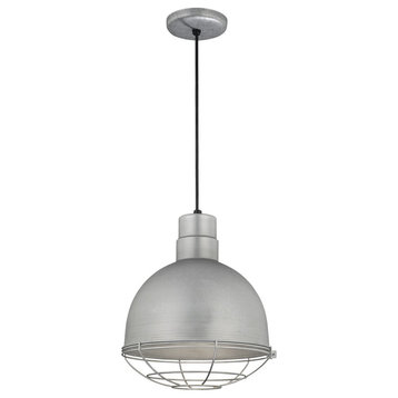 R Series Collection 12" Corded RLM Pendant, Galvanized