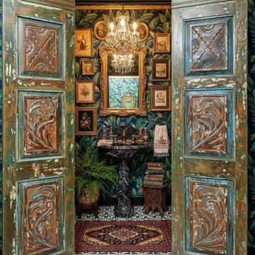 The Grounded Farmhouse: Hand-Painted Doors & Vintage Beauty
