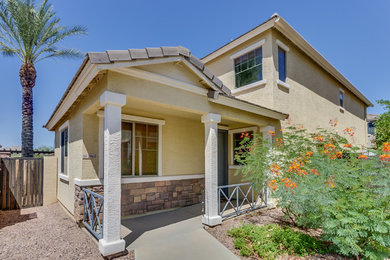 Photo of a traditional home design in Phoenix.