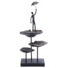 Modern Contemporary Accent Decor Figurine Object Figure, Bronze, Stone, Lounge