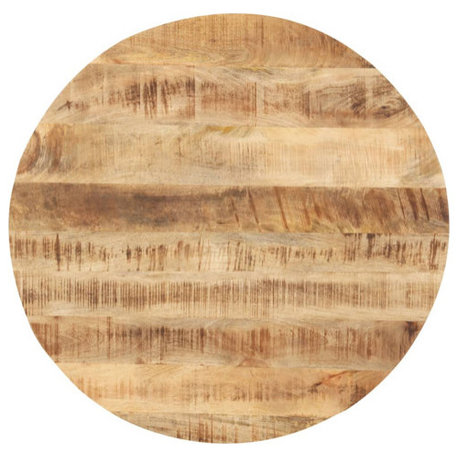 vidaXL Tabletop Natural wood Solid mango wood 31.5 in across Durable