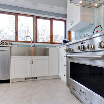 Modern White Kitchen Remodel Arnold, MD
