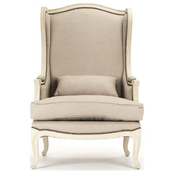 Leon Chair - Natural Linen, Burlap