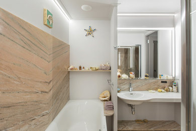 Inspiration for a bathroom remodel in Moscow