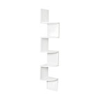 Booker Wall Mount Corner Shelf, White