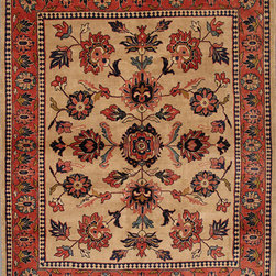 Persian Sarouk rug 7' X 8'9 - Area Rugs