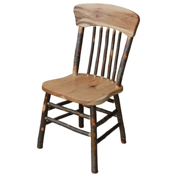 Hickory Panel Back Dining Chair, Rustic Hickory