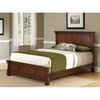 Bowery Hill Traditional Wood King Size Panel Bed in Warm Cherry