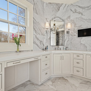 Traditional Style Five Bathroom Remodel Great Falls, VA