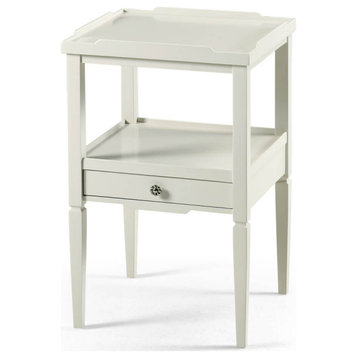 Country Painted Two Tier End Table