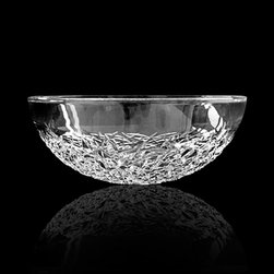 De Medici High End Crystal Bathroom Sink | Round Transparent - Bathroom Sinks