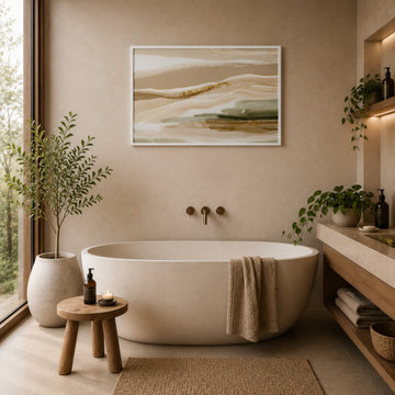 Sage & Sand – Organic Landscape Wall Art