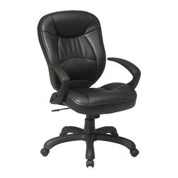 Deluxe High Back Leather Executive  Office Chair - Office Chairs