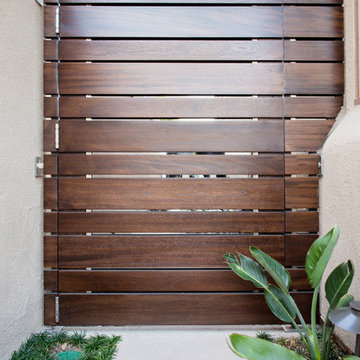 Modern Wood Planks Side Gate