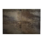 Coal Glazed Tile Antares Nickel, 16"x24", Set of 50