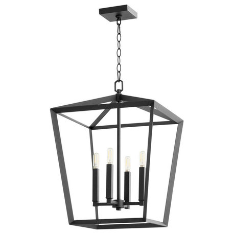 Hyperion Chandelier, 4-Light, Noir, Iron, 28"H (10375 MDREN)