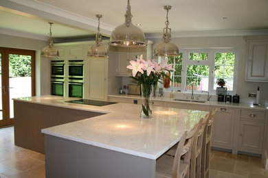 Chichester kitchen painted in Farrow and Ball Elephants Breath and Skimm