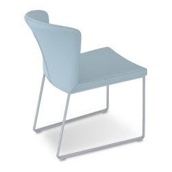 Capri & Sled Base - Sky Blue Italian PPM - Dining Chairs
