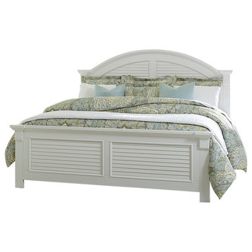 Emma Mason Signature River Banks King Panel Bed in Oyster White