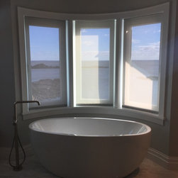 Beautiful master bath - Window Treatments