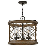 Hinkley - Hinkley 12393OZ Finn - 3 Light Medium Outdoor Hanging Lantern in Coastal Style - Finn fuses contemporary style and California coastFinn 3 Light Medium  Oil Rubbed Bronze Cl *UL: Suitable for wet locations Energy Star Qualified: n/a ADA Certified: n/a  *Number of Lights: 3-*Wattage:60w Incandescent bulb(s) *Bulb Included:No *Bulb Type:Incandescent *Finish Type:Oil Rubbed Bronze