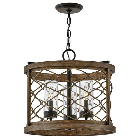 Hinkley 12393OZ Finn - 3 Light Medium Outdoor Hanging Lantern in Coastal Style