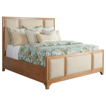 Crystal Cove Upholstered Panel Bed 6/0 California King