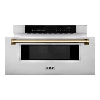 BUILT-IN 0.7 Cu. Ft. Deluxe Microwave Oven w/ Trim Kit - Stainless Steel