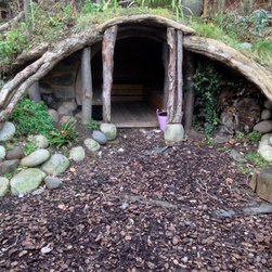 Simple Hobbit Hole 'cave' for a school - Garden Playhouses