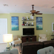 wall area around tv