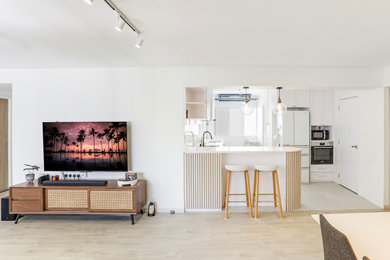 Inspiration for a scandinavian living room remodel in Singapore