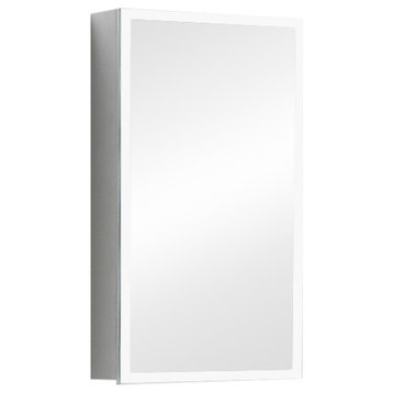 Inge LED Medicine Cabinet - White, 18Wx32Hx5D