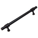 GlideRite Hardware - 6-1/4" Center Steel Barrel Ring Cabinet Bar Pull, Set of 3, Oil Rubbed Bronze - This barrel ring cabinet bar pull from GlideRite Hardware will add a unique touch to your kitchen or bathroom cabinets. Its pill-edged and barrel-like design will stand out from the rest due to its unique design. Each pull is packaged individually to prevent damage to the finish and come with standard #8-32 x 1-inch screws for easy installation.