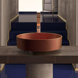 Designer Vessel Sink | Brushed Copper - Bathroom Sinks