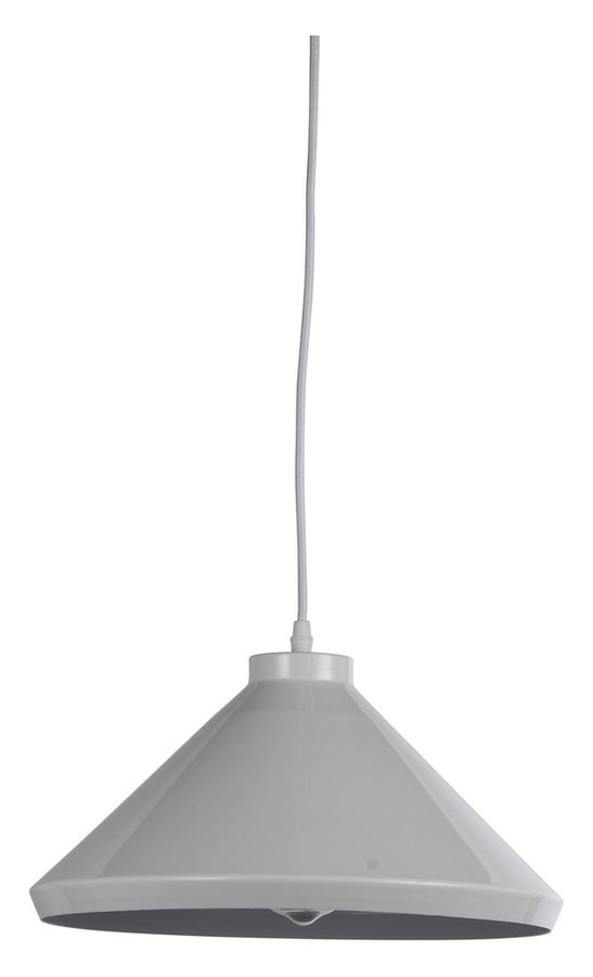 Beaut 1 Light Pendant, White, 16"x16"