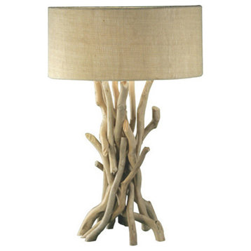 Modern Home Nautical Driftwood Table Lamp