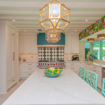Colorful Chinoiserie Kitchen