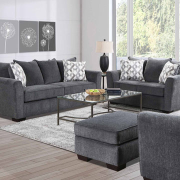 Surge Smoke Sofa & Loveseat